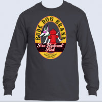 Fire Hydrant Red Beer Long Sleeve Tee Shirt