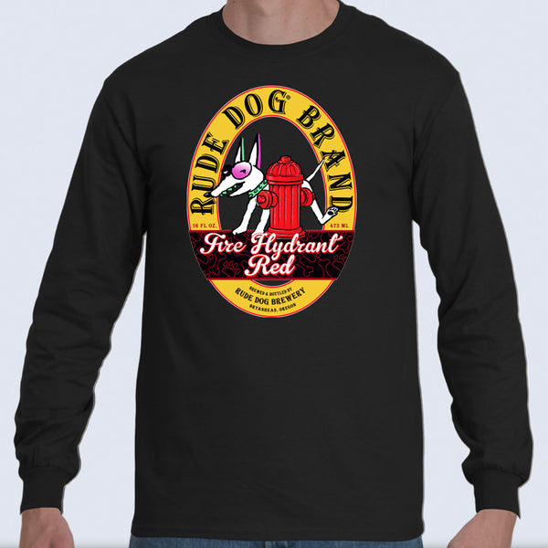 Fire Hydrant Red Beer Long Sleeve Tee Shirt